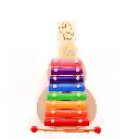 Handicraft Guitar Xylophone for Kids – 8 Tones Wooden Musical Toy with Safe Mallets - Big Size