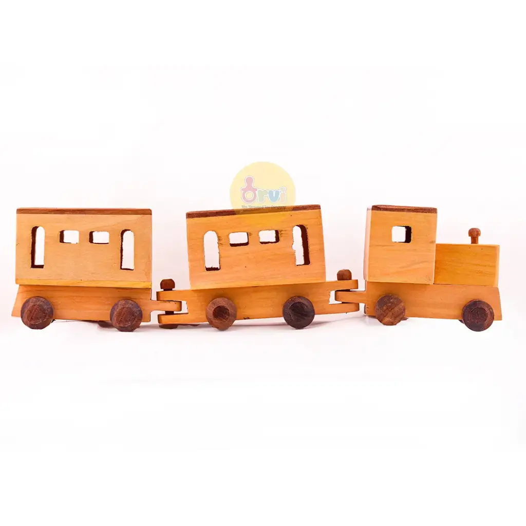 Handcrafted Wooden Train Toys for Kids