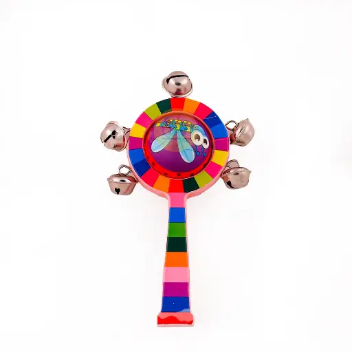 Wooden Rolling Bell Rattle – Baby Musical Toy | Jhunjhuna