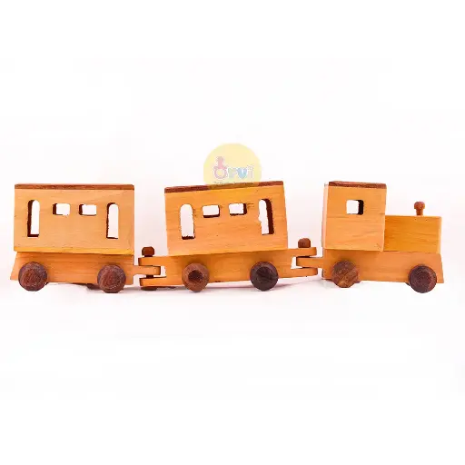 Handcrafted Wooden Train Toys for Kids