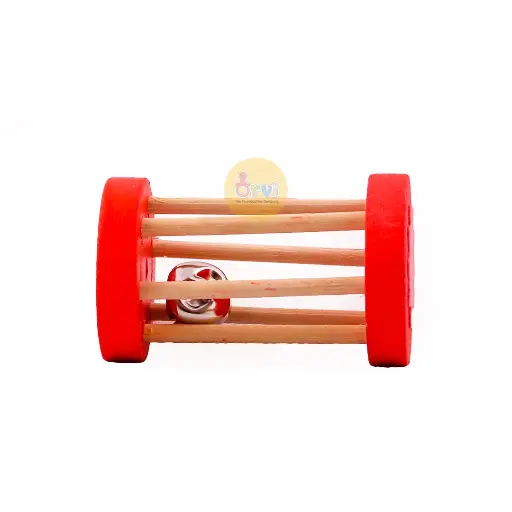 Hand Bell for Toddlers – Early Educational Musical Instrument Toy, Wooden Time Rattle